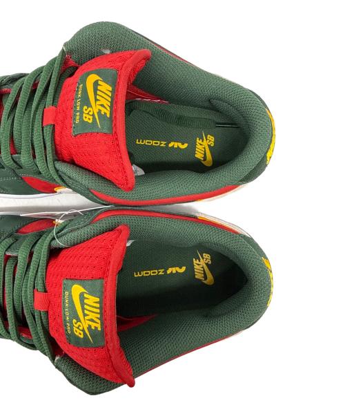 NIKE SB（ナイキエスビー）NIKE SB (ナイキエスビー) Dunk Low PRM レッド×グリーン サイズ:28の古着・服飾アイテム