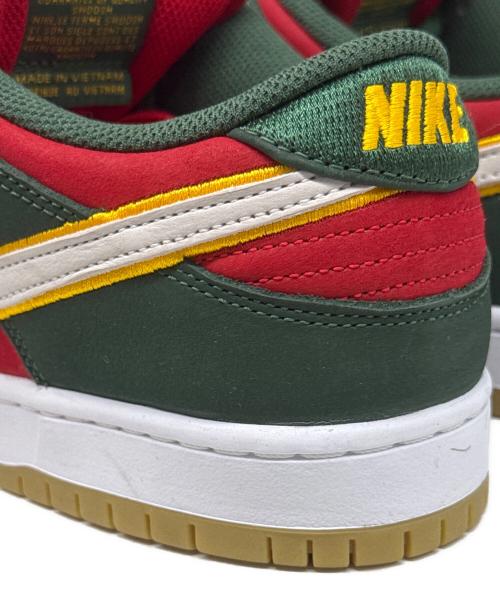 NIKE SB（ナイキエスビー）NIKE SB (ナイキエスビー) Dunk Low PRM レッド×グリーン サイズ:28の古着・服飾アイテム