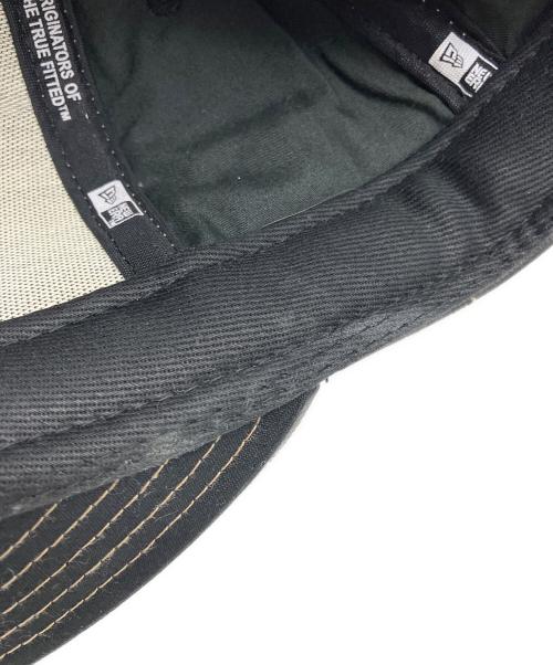 New Era（ニューエラ）New Era (ニューエラ) 刺繍ベースボールレザーキャップ ブラックの古着・服飾アイテム