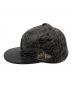 New Era (ニューエラ) 刺繍ベースボールレザーキャップ ブラック：10000円