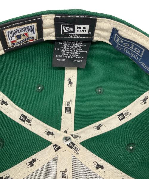 New Era（ニューエラ）New Era (ニューエラ) POLO RALPH LAUREN (ポロ・ラルフローレン) コラボキャップ グリーンの古着・服飾アイテム