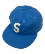 SUPREME×EBBETS FIELD FLANNELSシュプリーム×エベッツフィールドフランネルズ）の古着「Sロゴキャップ」｜ブルー