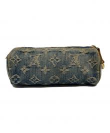 LOUIS VUITTON（ルイ ヴィトン）の古着「ハンドポーチ」｜インディゴ・ベージュ
