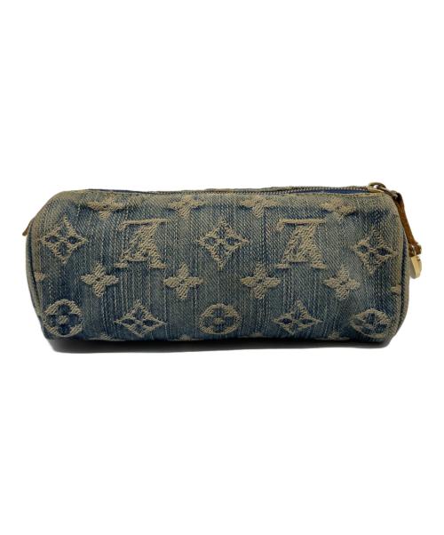 LOUIS VUITTON（ルイ ヴィトン）LOUIS VUITTON (ルイ ヴィトン) ハンドポーチ インディゴ・ベージュの古着・服飾アイテム