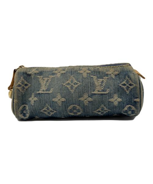 LOUIS VUITTON（ルイ ヴィトン）LOUIS VUITTON (ルイ ヴィトン) ハンドポーチ インディゴ・ベージュの古着・服飾アイテム