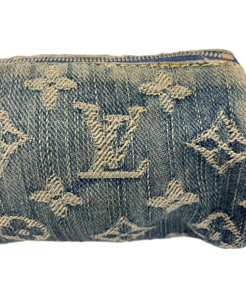 LOUIS VUITTON（ルイ ヴィトン）LOUIS VUITTON (ルイ ヴィトン) ハンドポーチ インディゴ・ベージュの古着・服飾アイテム