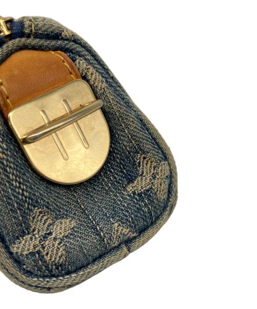 LOUIS VUITTON（ルイ ヴィトン）LOUIS VUITTON (ルイ ヴィトン) ハンドポーチ インディゴ・ベージュの古着・服飾アイテム