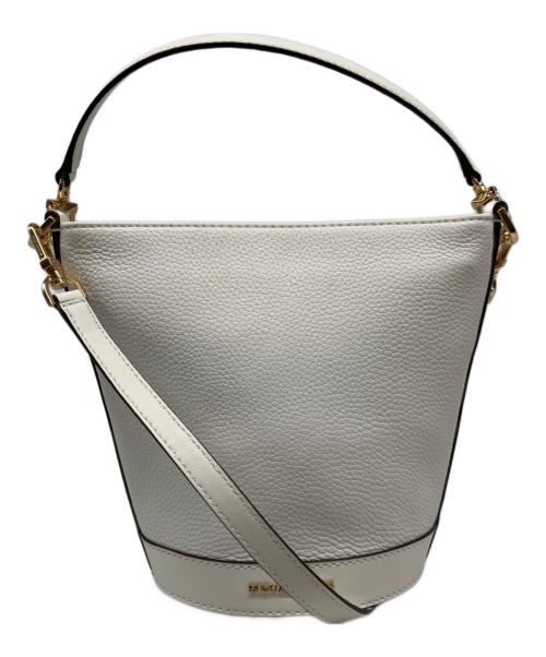 MICHAEL KORS（マイケルコース）MICHAEL KORS (マイケルコース) バケットバッグ スモール ホワイトの古着・服飾アイテム