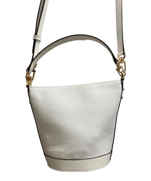 MICHAEL KORS（マイケルコース）MICHAEL KORS (マイケルコース) バケットバッグ スモール ホワイトの古着・服飾アイテム