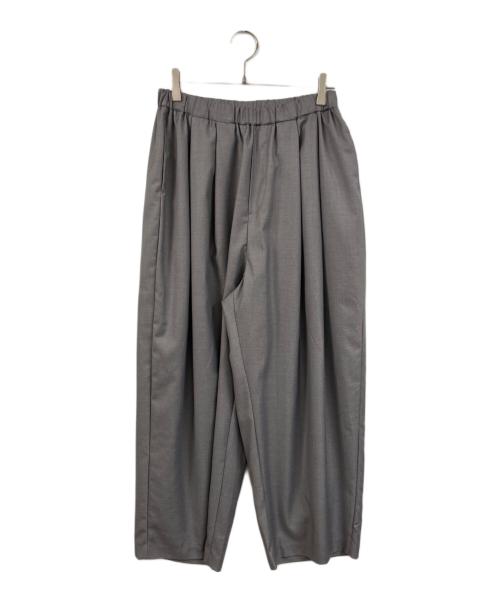 mizuiro-ind（ミズイロインド）mizuiro-ind (ミズイロインド) wide tuck PT グレー サイズ:FREEの古着・服飾アイテム