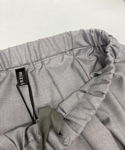 mizuiro-ind（ミズイロインド）mizuiro-ind (ミズイロインド) wide tuck PT グレー サイズ:FREEの古着・服飾アイテム