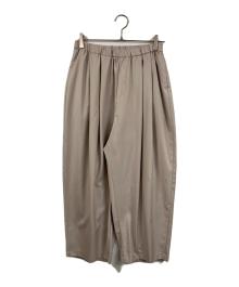 mizuiro-ind（ミズイロインド）の古着「wide tuck PT」｜ベージュ