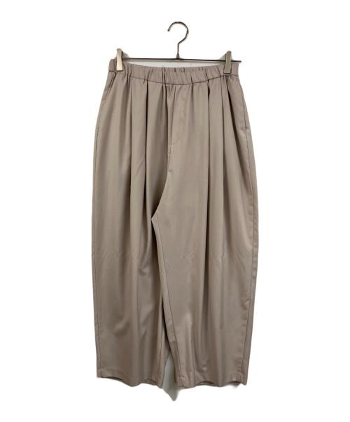 mizuiro-ind（ミズイロインド）mizuiro-ind (ミズイロインド) wide tuck PT ベージュ サイズ:FREEの古着・服飾アイテム