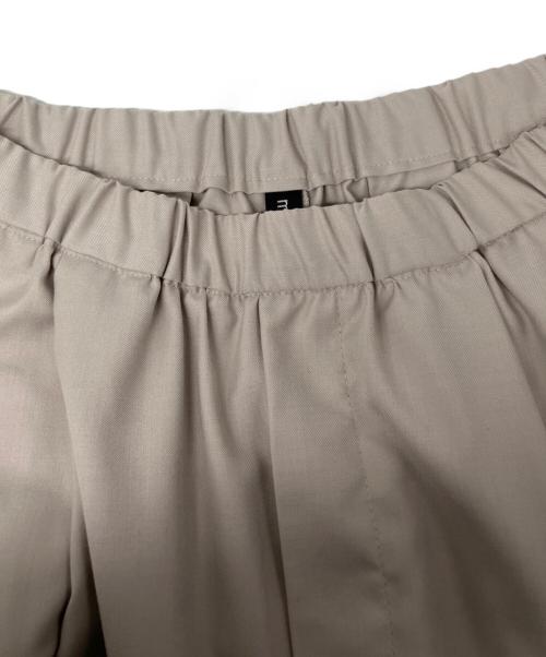 mizuiro-ind（ミズイロインド）mizuiro-ind (ミズイロインド) wide tuck PT ベージュ サイズ:FREEの古着・服飾アイテム