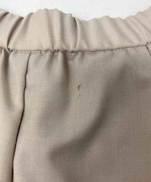 mizuiro-ind（ミズイロインド）mizuiro-ind (ミズイロインド) wide tuck PT ベージュ サイズ:FREEの古着・服飾アイテム
