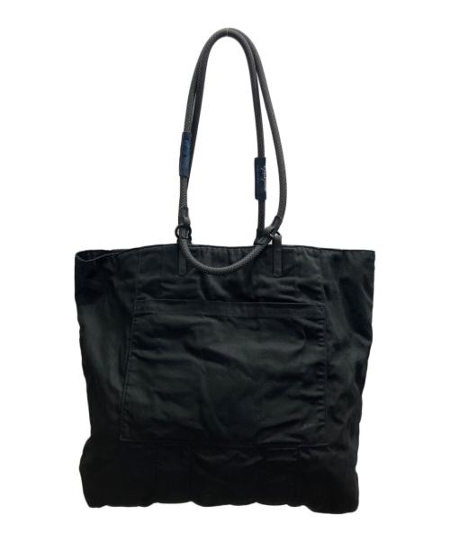 REGULATION Yohji Yamamoto（レギュレーションヨウジヤマモト）REGULATION Yohji Yamamoto (レギュレーションヨウジヤマモト) TOPOLOGIE (トポロジー) TECH SATEEN YY TOTE ブラックの古着・服飾アイテム