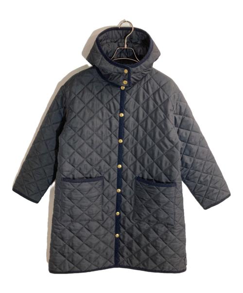 Traditional Weatherwear（トラディショナルウェザーウェア）Traditional Weatherwear (トラディショナルウェザーウェア) 2WAYキルティングコート ネイビー サイズ:32の古着・服飾アイテム