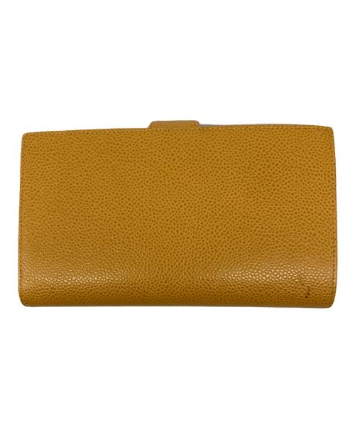 CHANEL（シャネル）CHANEL (シャネル) ココマーク 二つ折がま口長財布 イエローの古着・服飾アイテム