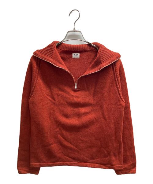 C.P COMPANY（シーピーカンパニー）C.P COMPANY (シーピーカンパニー) ハーフジップニット ブラウン サイズ:3の古着・服飾アイテム