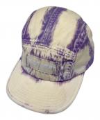 SUPREMEシュプリーム）の古着「bleached chino camp cap」｜パープル×ベージュ