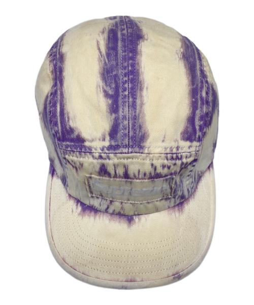 SUPREME（シュプリーム）Supreme (シュプリーム) bleached chino camp cap パープル×ベージュの古着・服飾アイテム