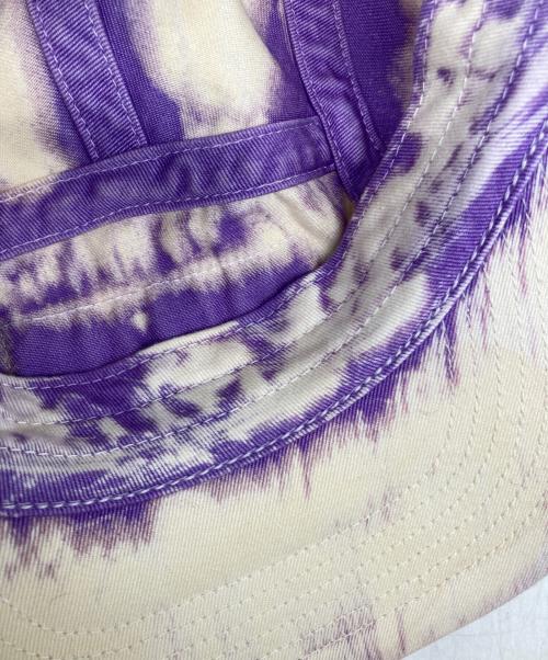 SUPREME（シュプリーム）Supreme (シュプリーム) bleached chino camp cap パープル×ベージュの古着・服飾アイテム
