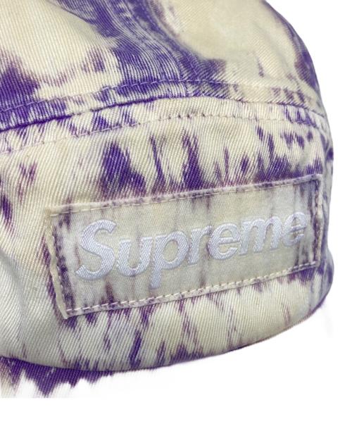 SUPREME（シュプリーム）Supreme (シュプリーム) bleached chino camp cap パープル×ベージュの古着・服飾アイテム