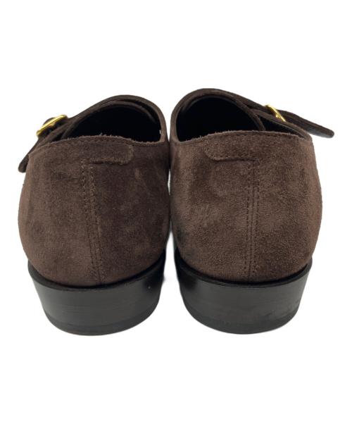 POLPETTA LUSSO（ポルペッタ ルッソ）POLPETTA LUSSO (ポルペッタ ルッソ) Brilla per il gusto (ブリッラ ペル イルグースト) 別注スエード モンクストラップ シューズ ブラウン サイズ:40 1/2の古着・服飾アイテム
