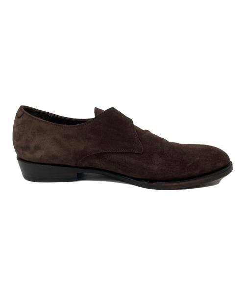 POLPETTA LUSSO（ポルペッタ ルッソ）POLPETTA LUSSO (ポルペッタ ルッソ) Brilla per il gusto (ブリッラ ペル イルグースト) 別注スエード モンクストラップ シューズ ブラウン サイズ:40 1/2の古着・服飾アイテム