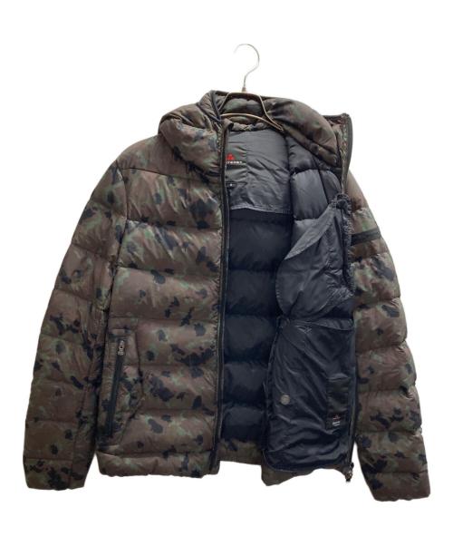 PEUTEREY（ピューテリー）PEUTEREY (ピューテリー) カモ柄ダウンジャケット カーキ サイズ:Sの古着・服飾アイテム
