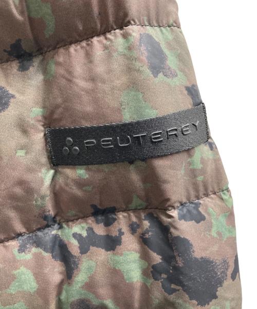 PEUTEREY（ピューテリー）PEUTEREY (ピューテリー) カモ柄ダウンジャケット カーキ サイズ:Sの古着・服飾アイテム