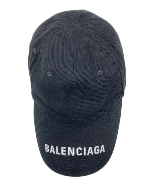 BALENCIAGA（バレンシアガ）BALENCIAGA (バレンシアガ) ロゴキャップ ブラックの古着・服飾アイテム