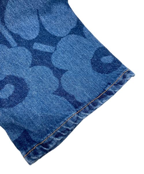 marimekko（マリメッコ）marimekko (マリメッコ) Maridenim Barrel Unikko ブルー サイズ:29の古着・服飾アイテム