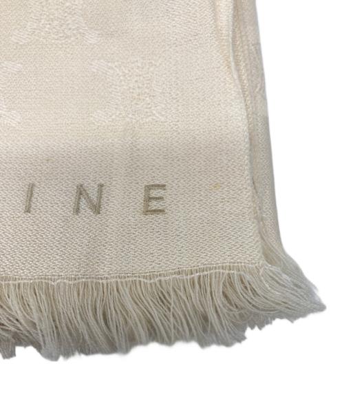 CELINE（セリーヌ）CELINE (セリーヌ) シルク大判混ストール アイボリーの古着・服飾アイテム