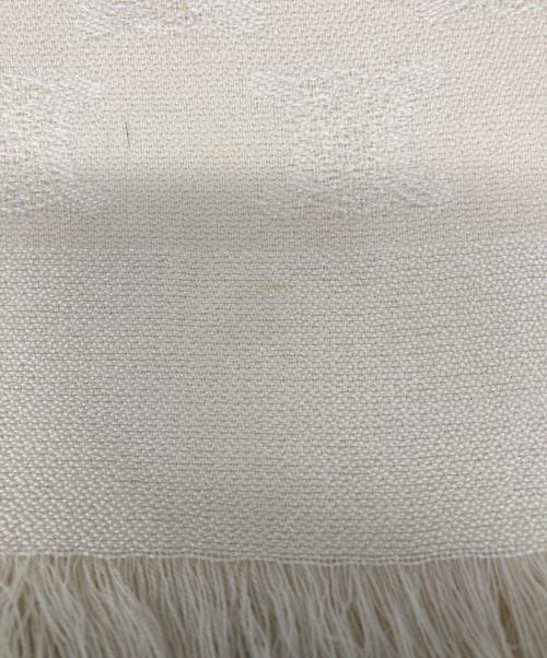CELINE（セリーヌ）CELINE (セリーヌ) シルク大判混ストール アイボリーの古着・服飾アイテム