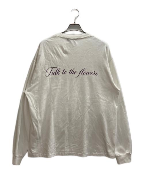 UNUSED（アンユーズド）UNUSED (アンユーズド) H BEAUTY&YOUTH (エイチ ビューティー&ユース) Alice in Wonderland/LONGSLEEVE T―SHIRT ホワイト サイズ:3の古着・服飾アイテム