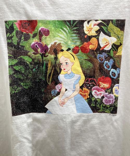 UNUSED（アンユーズド）UNUSED (アンユーズド) H BEAUTY&YOUTH (エイチ ビューティー&ユース) Alice in Wonderland/LONGSLEEVE T―SHIRT ホワイト サイズ:3の古着・服飾アイテム