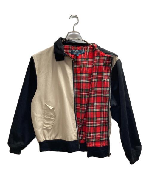 POLO RALPH LAUREN（ポロ・ラルフローレン）POLO RALPH LAUREN (ポロ・ラルフローレン) バイカラースイングトップ ベージュ×ブラック サイズ:XLの古着・服飾アイテム