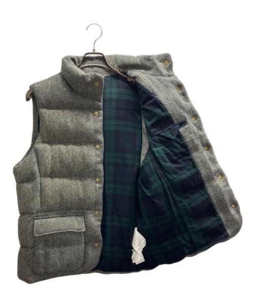 POLO RALPH LAUREN（ポロ・ラルフローレン）POLO RALPH LAUREN (ポロ・ラルフローレン) ヘリンボーンダウンベスト グレー サイズ:Sの古着・服飾アイテム