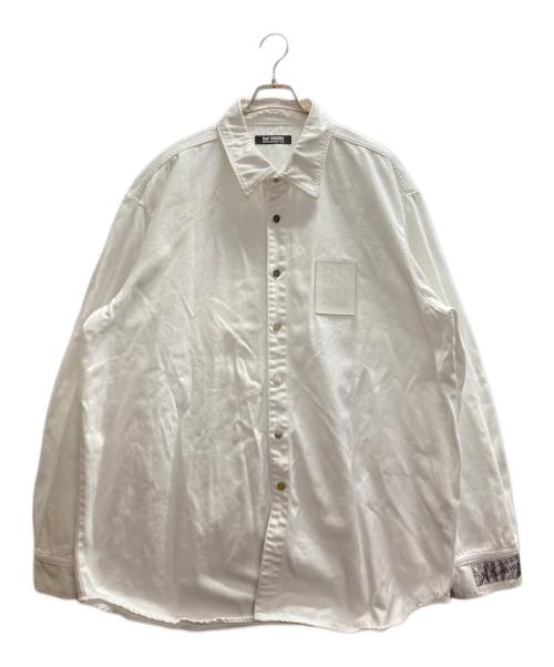 RAF SIMONS（ラフシモンズ）RAF SIMONS (ラフシモンズ) Straight fit denim shirt ホワイト サイズ:XLの古着・服飾アイテム