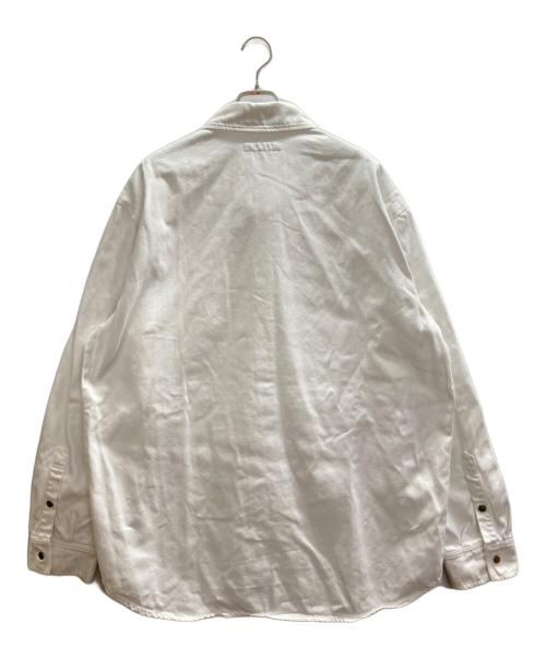 RAF SIMONS（ラフシモンズ）RAF SIMONS (ラフシモンズ) Straight fit denim shirt ホワイト サイズ:XLの古着・服飾アイテム