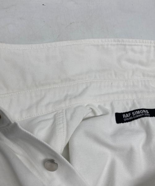 RAF SIMONS（ラフシモンズ）RAF SIMONS (ラフシモンズ) Straight fit denim shirt ホワイト サイズ:XLの古着・服飾アイテム