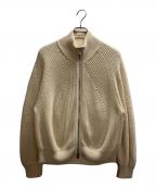 BATONERバトナ―）の古着「SIGNATURE DRIVERS KNIT」｜ベージュ