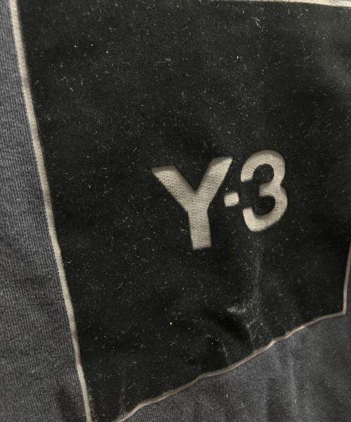 Y-3（ワイスリー）Y-3 (ワイスリー) SQUARE LOGO CREW SWEATSHIRT ブラック サイズ:2XSの古着・服飾アイテム