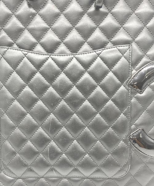 CHANEL（シャネル）CHANEL (シャネル) カンボン フラットトートバッグ ブラックの古着・服飾アイテム