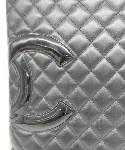 CHANEL（シャネル）CHANEL (シャネル) カンボン フラットトートバッグ ブラックの古着・服飾アイテム