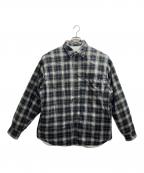 DIESELディーゼル）の古着「リバーシブルチェックシャツ中綿ジャケット」｜ブラック