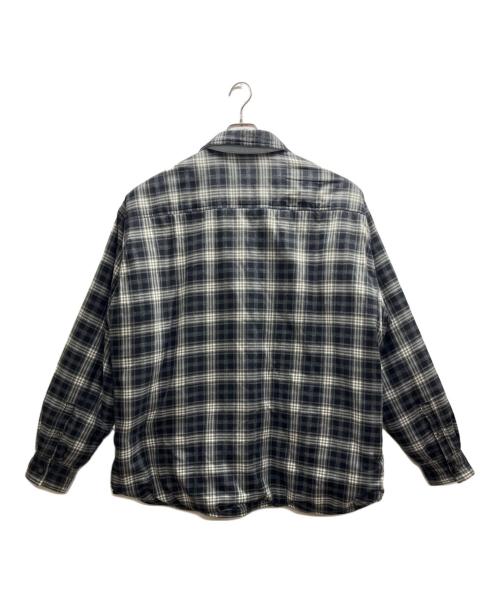 DIESEL（ディーゼル）DIESEL (ディーゼル) リバーシブルチェックシャツ中綿ジャケット ブラック サイズ:50の古着・服飾アイテム