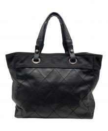 CHANEL（シャネル）の古着「パリビアリッツ MMトートバッグ」｜ブラック