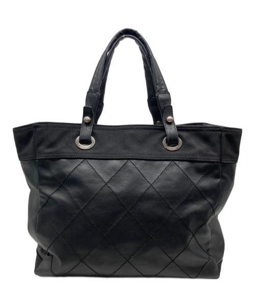 CHANEL（シャネル）CHANEL (シャネル) パリビアリッツ MMトートバッグ ブラックの古着・服飾アイテム